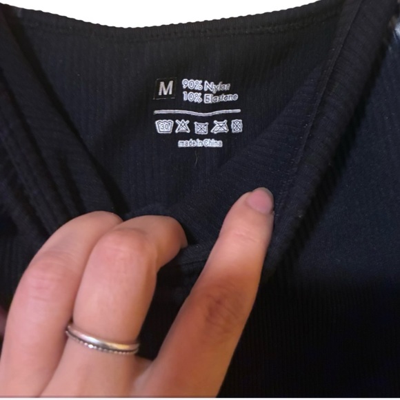 Black and White Tie-Dye Jumpsuit - Picture 3 of 3